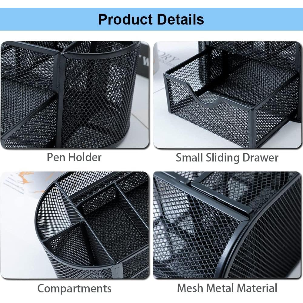 Organizador de Escritorio AUSTARK con 9 Compartimentos y Cajón