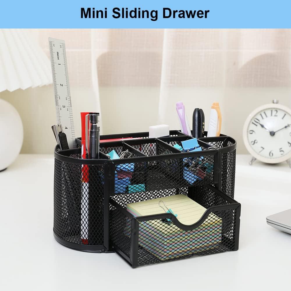 Organizador de Escritorio AUSTARK con 9 Compartimentos y Cajón