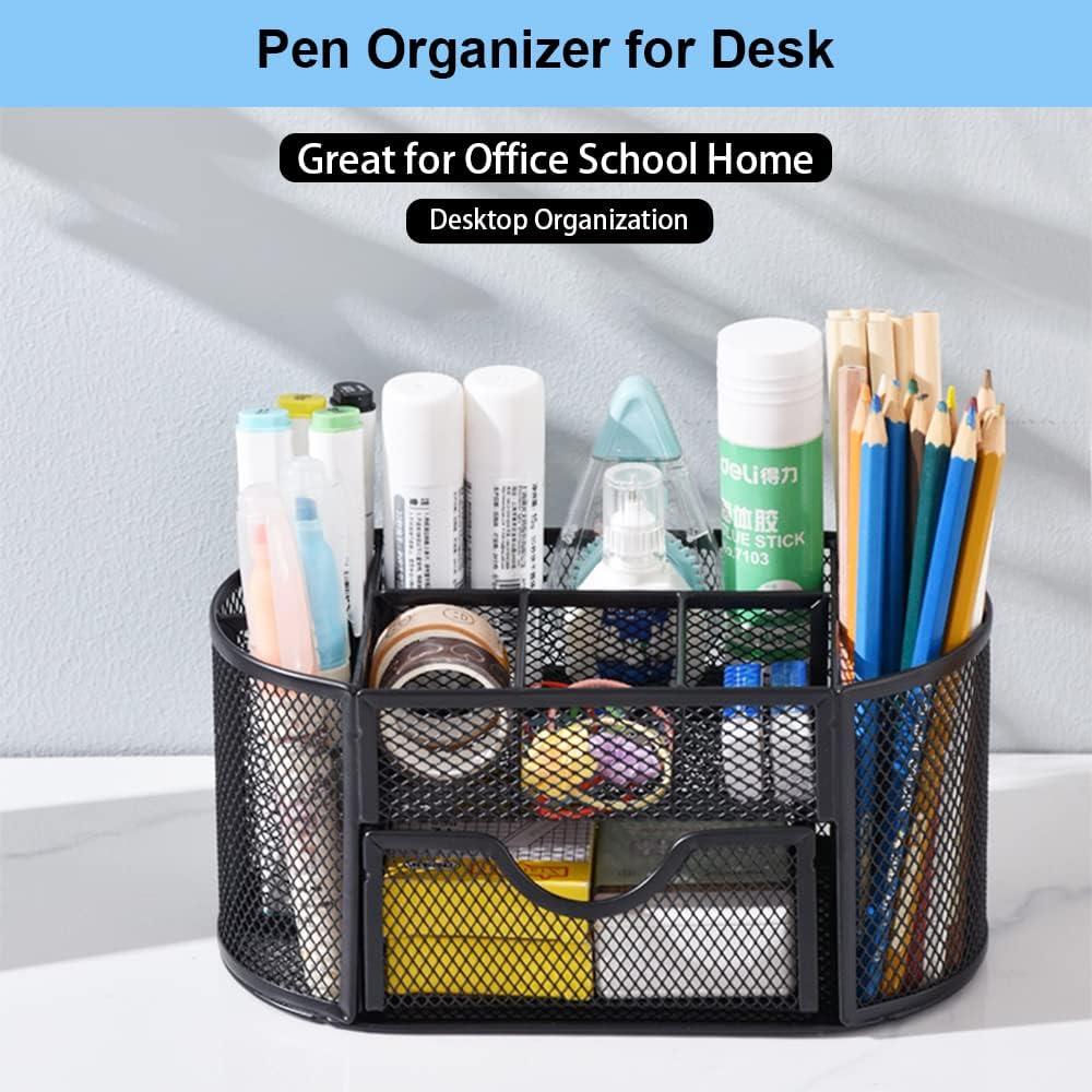 Organizador de Escritorio AUSTARK con 9 Compartimentos y Cajón