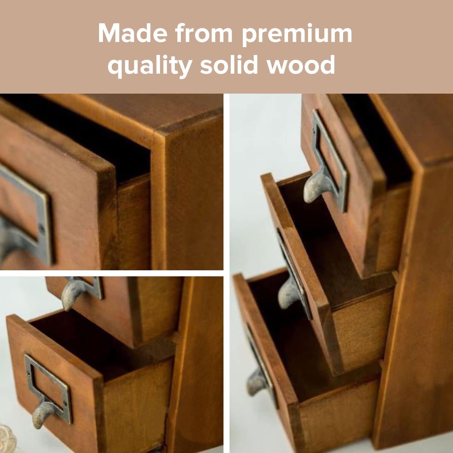 Mini Cajones de Escritorio Woodaholic - Organizador de 2 Cajones