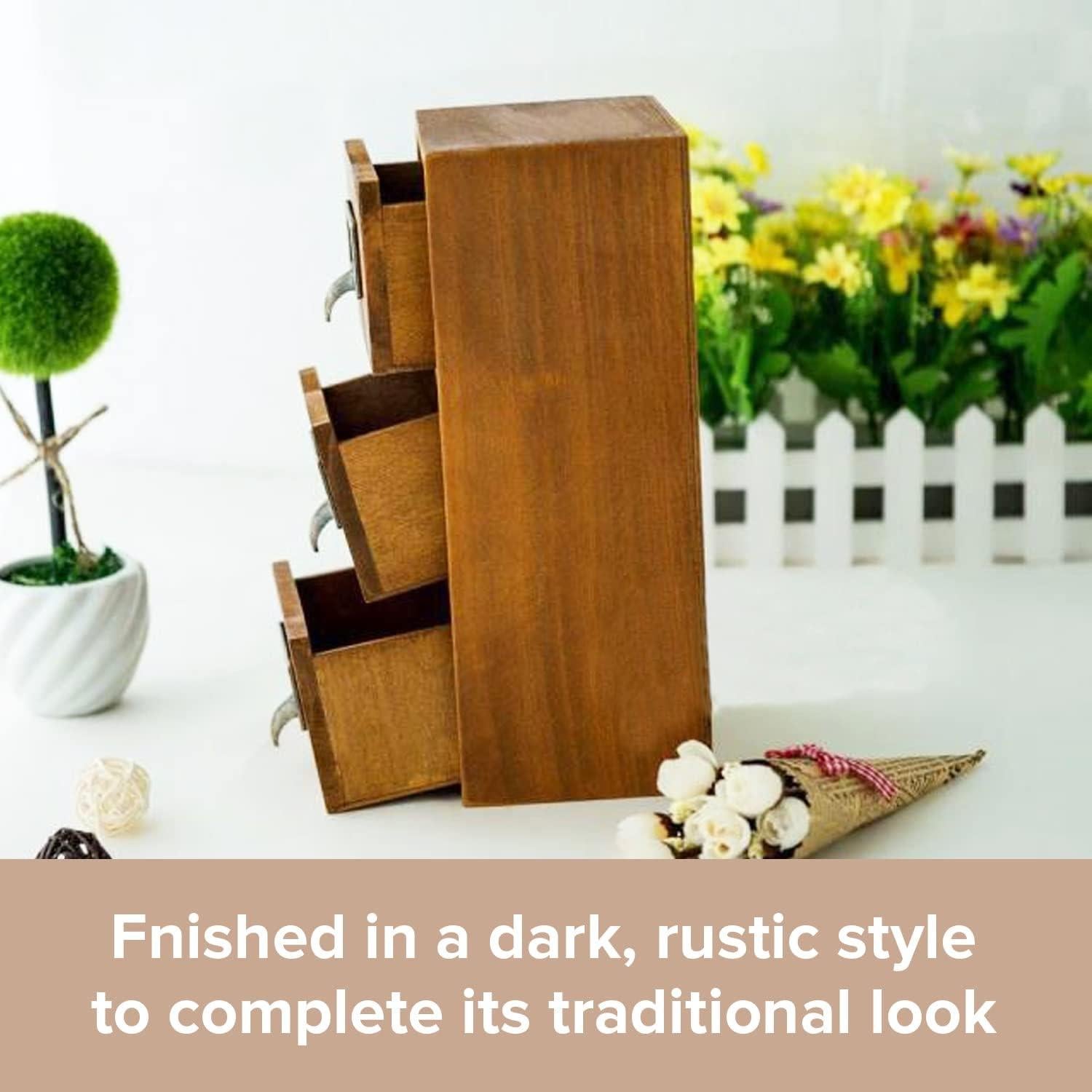 Mini Cajones de Escritorio Woodaholic - Organizador de 2 Cajones