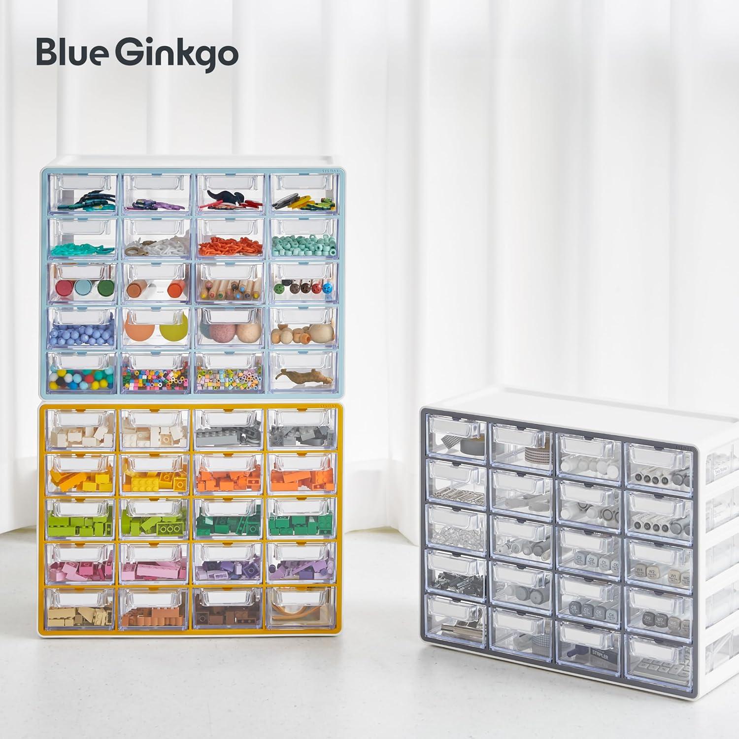 Gabinete de Almacenamiento 20 Cajones Blue Ginkgo Gris