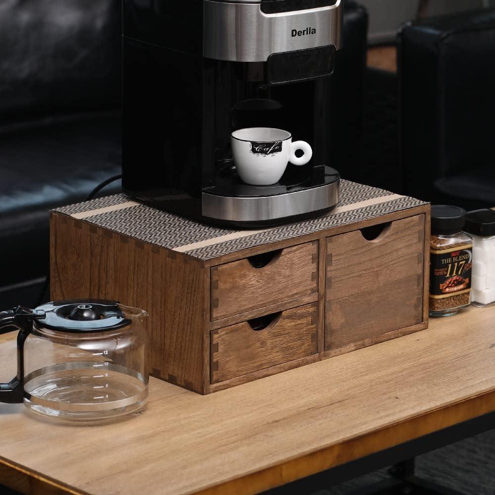 Soporte de Cajones de Madera DDYURI para Cápsulas de Café