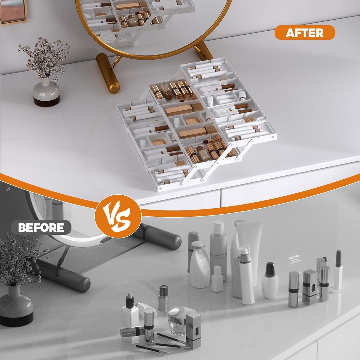 Organizador de Cajones Expandible Lucasden 3 Niveles Blanco