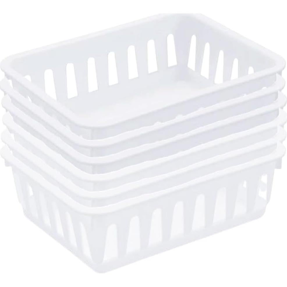 Cestas de Plástico Mini Tribello - Organizador 6 Unidades 17.15x12.7x5.08 cm
