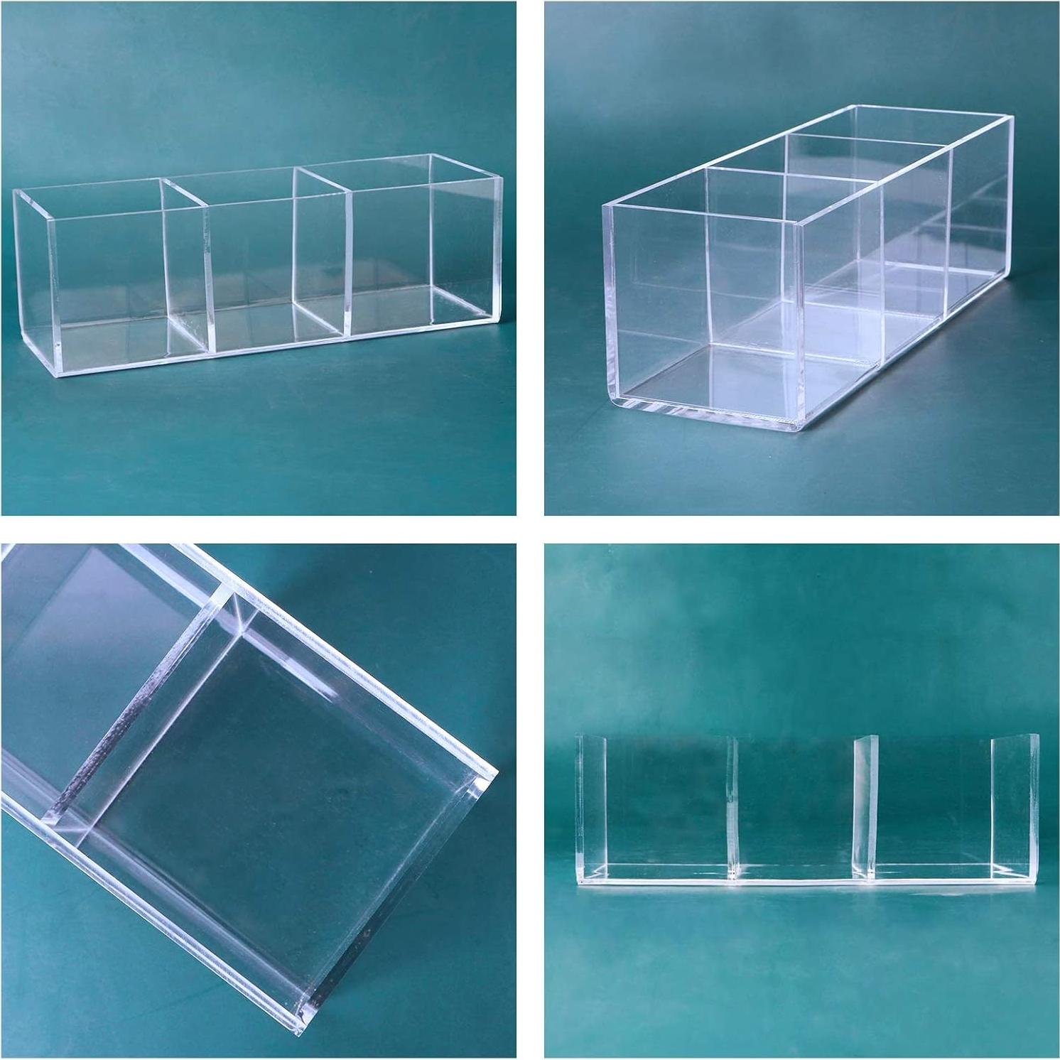 Organizador de Cajones Acrílico Dedoot 3 Compartimentos 19.05x6.35cm