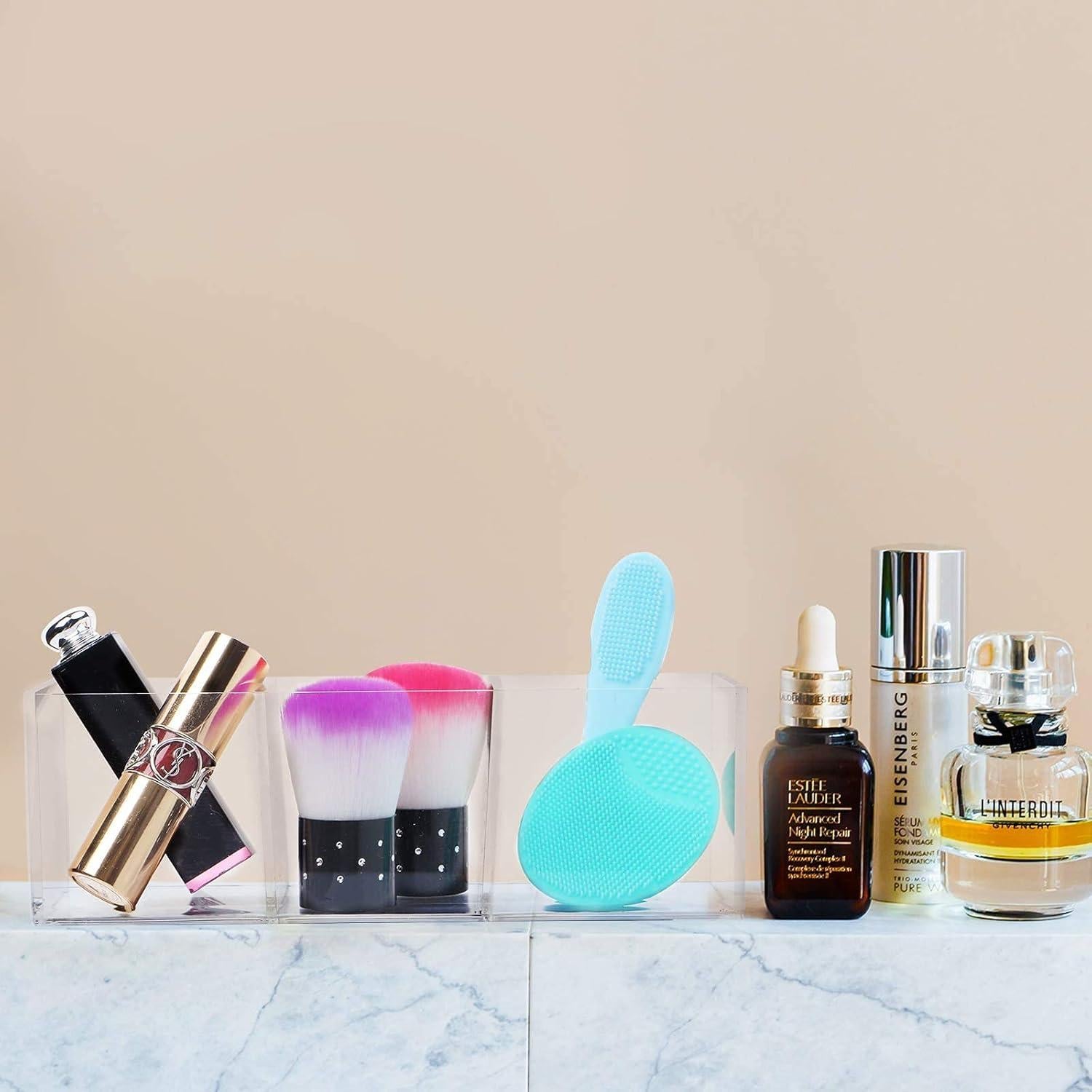 Organizador de Cajones Acrílico Dedoot 3 Compartimentos 19.05x6.35cm