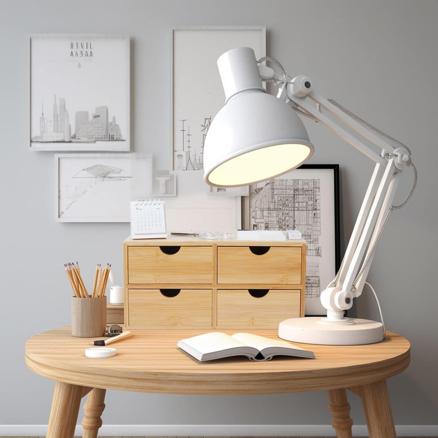 Organizador de Escritorio de Bambú Charmewooden 4 Cajones