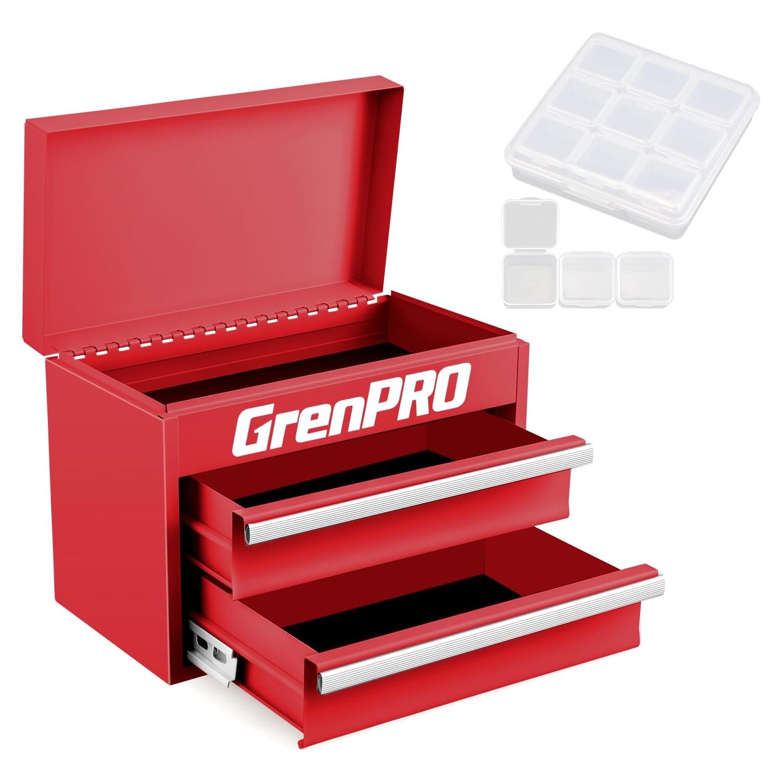 Caja de Herramientas Mini GRENPRO con 2 Cajones 27.5x15x20.8cm