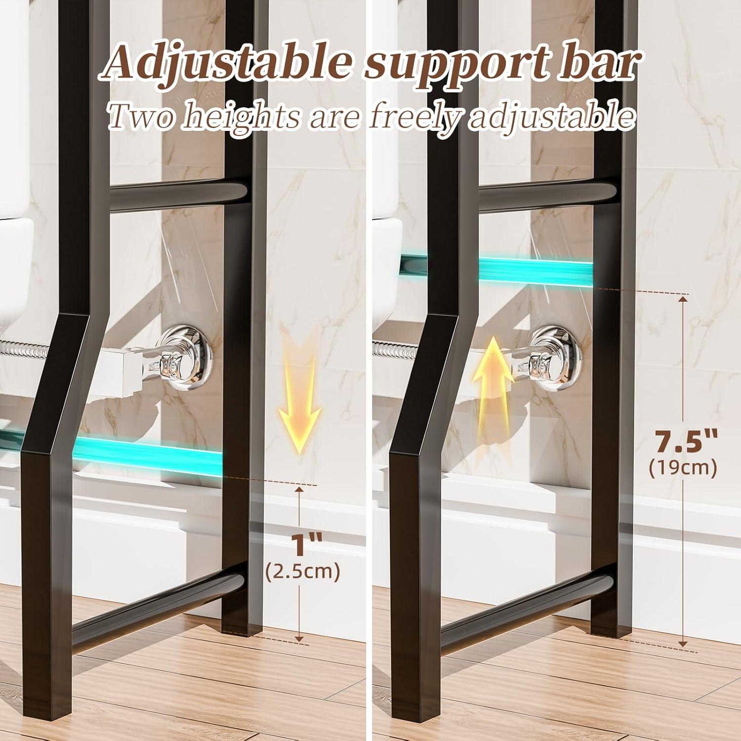 Estante sobre el Inodoro Simple Trending ST68709-BK 4 Niveles