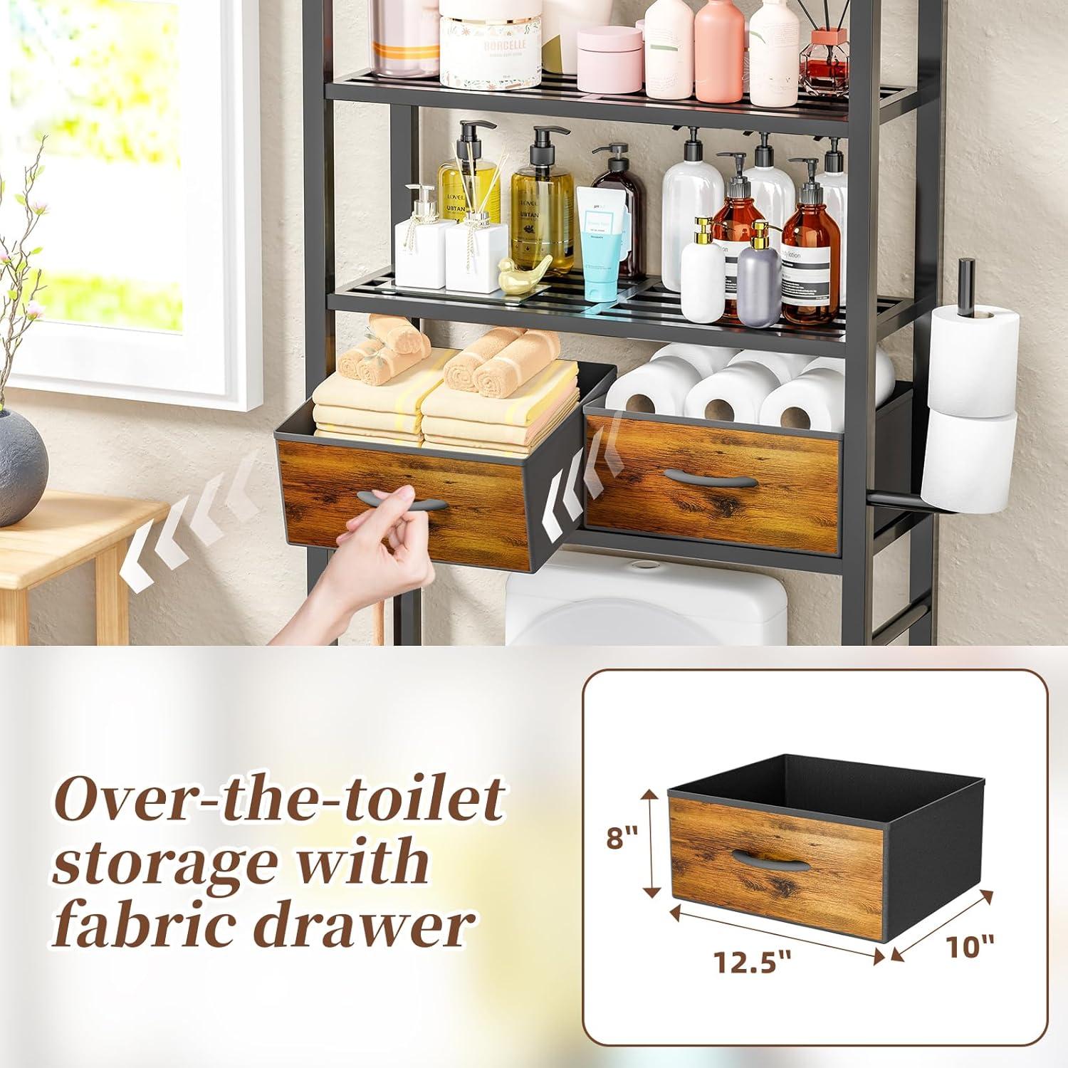 Estante sobre el Inodoro Simple Trending ST68709-BK 4 Niveles