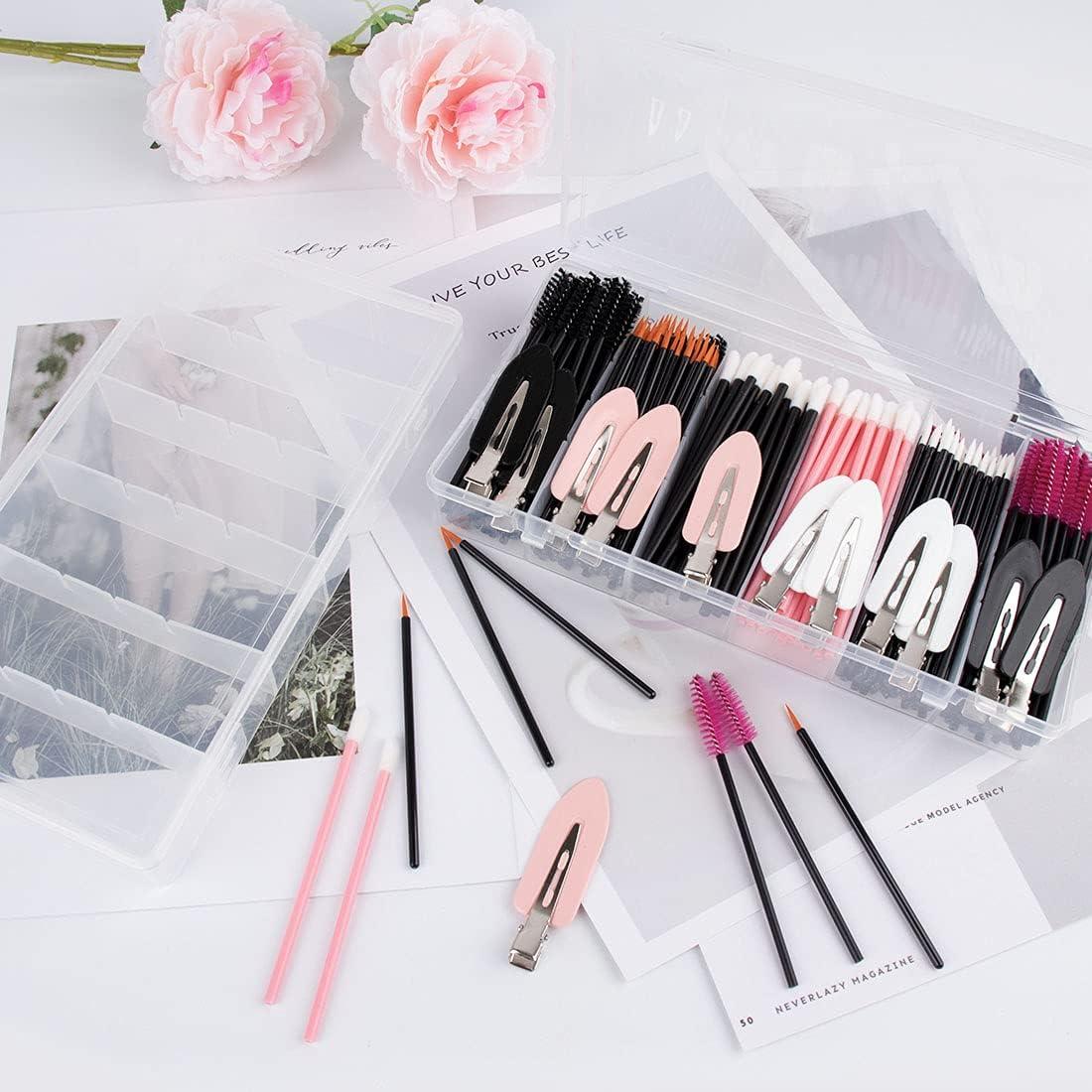 Caja de Almacenamiento Plástico Transparente BAGTeck 21x11x3 cm (2 Piezas)