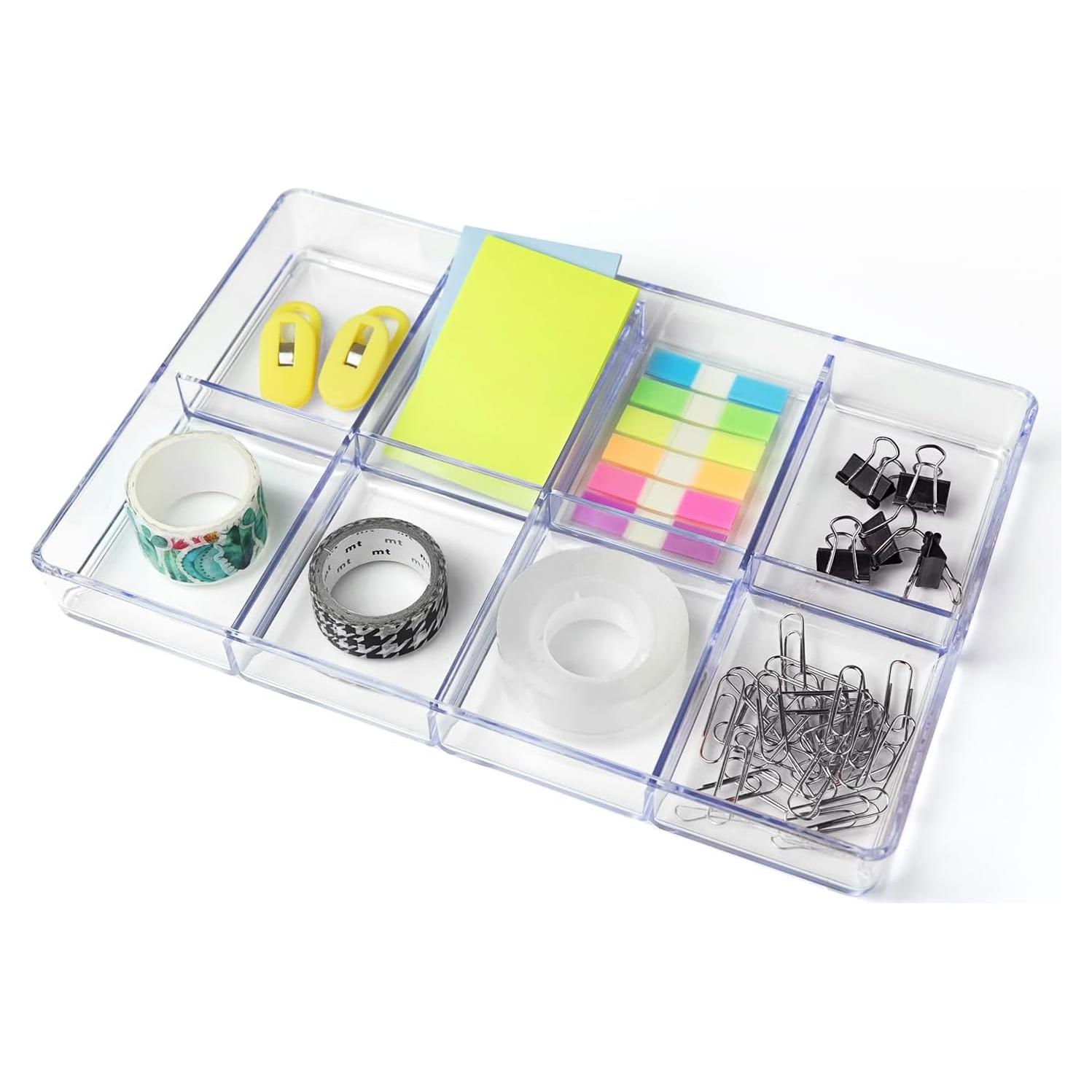 Organizador de Cajones Carrotez 8 Compartimentos Plástico 24x17x3.5cm