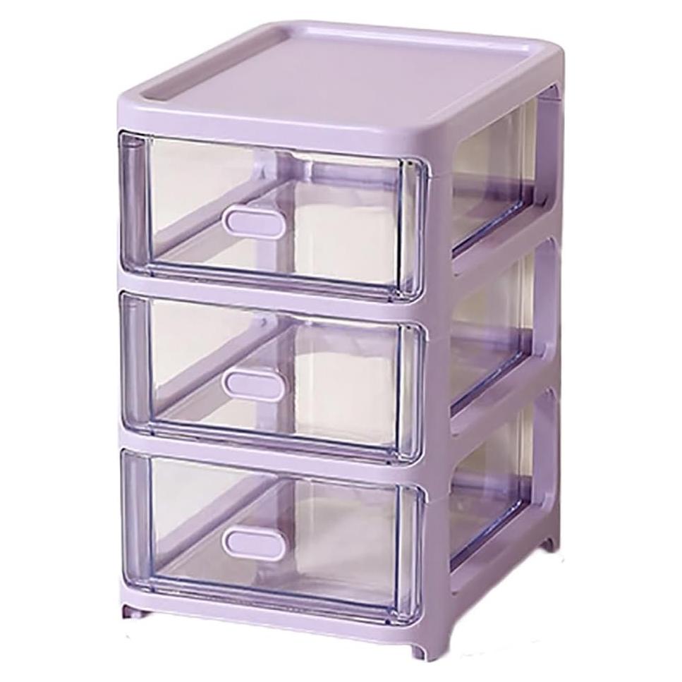 Organizador de Cajones Morado Alunsito 3 Capas 20x16.5x13cm