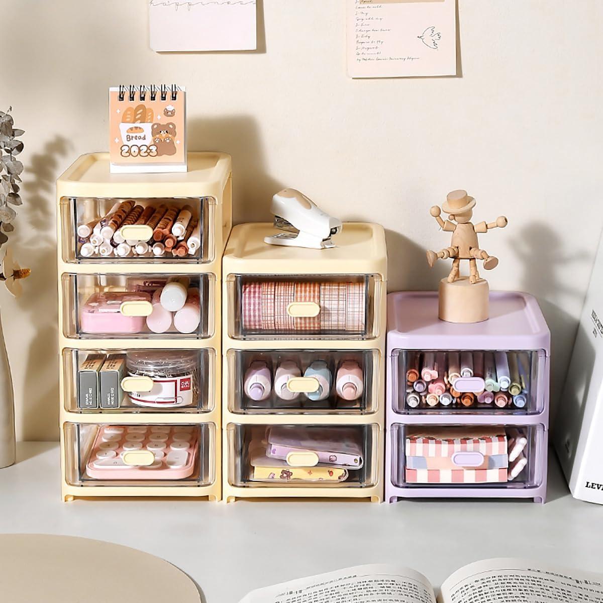 Organizador de Cajones Morado Alunsito 3 Capas 20x16.5x13cm