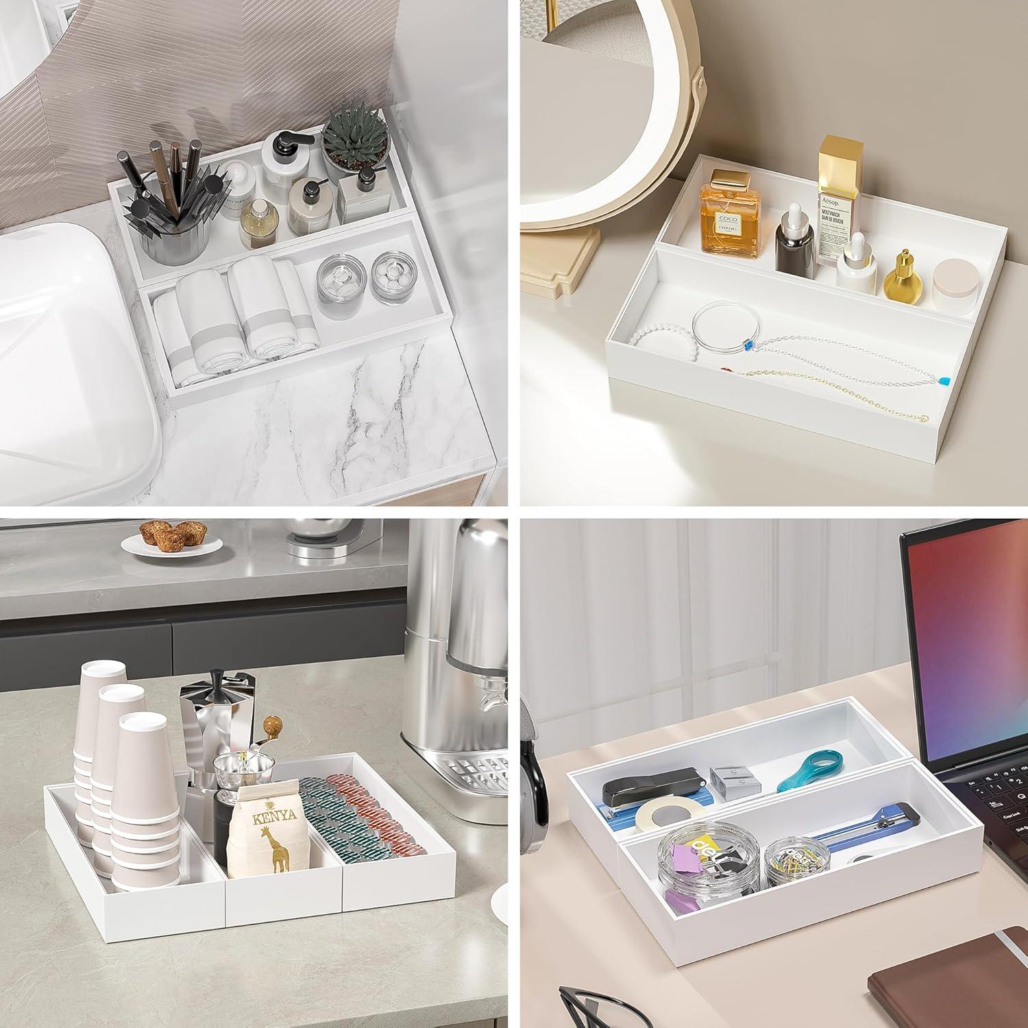 Organizadores de Cajones de Bambú Greatseas - Juego de 2, 38x15x6.4 cm