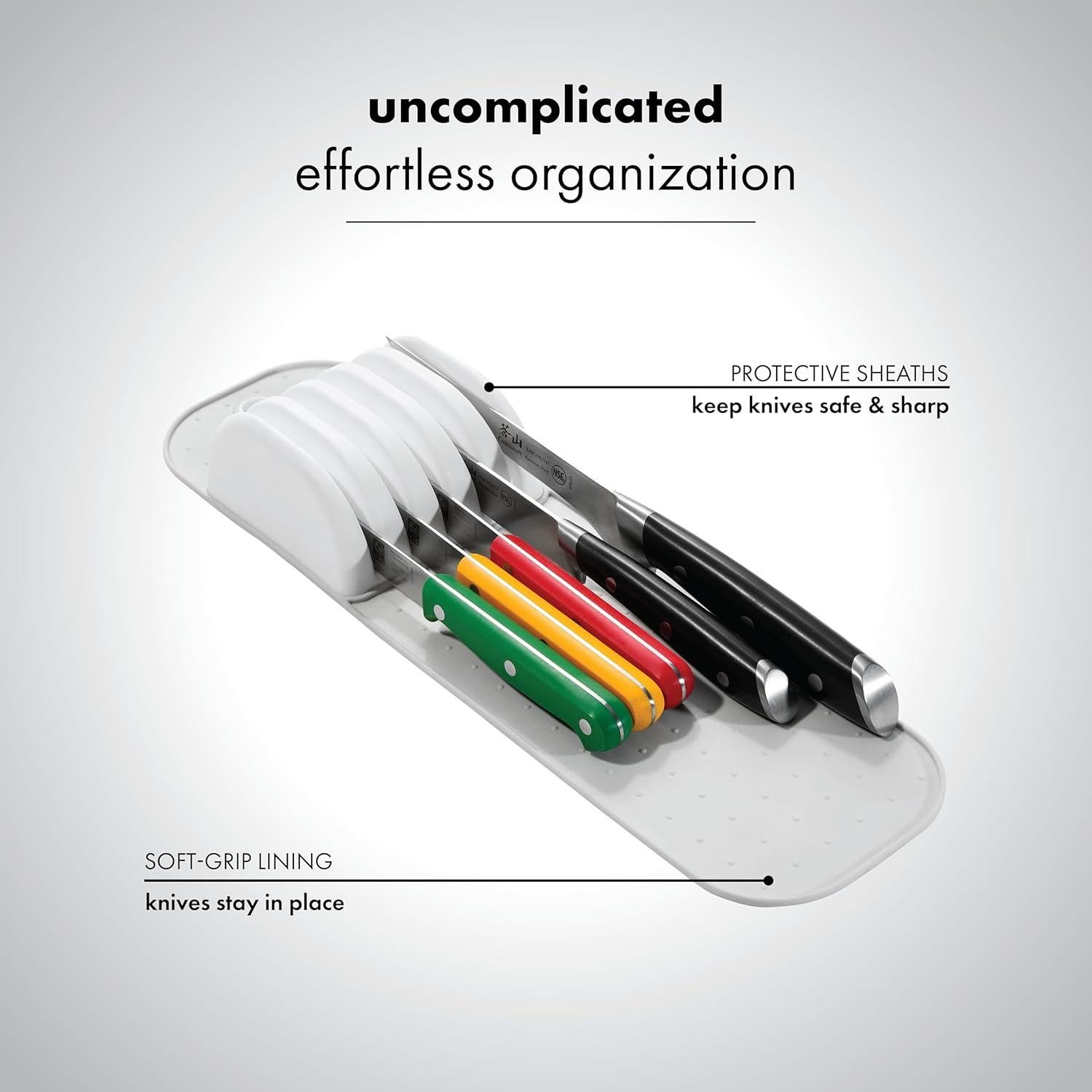 Soporte para Cuchillos Madesmart Clásico 5 Ranuras Blanco