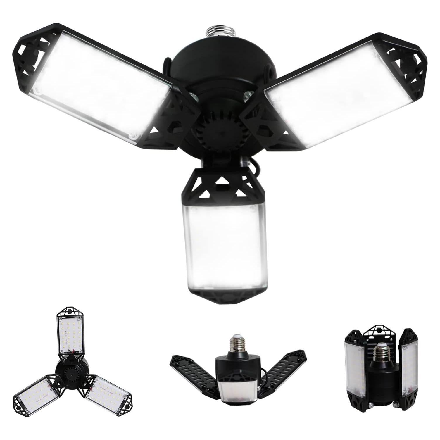 Luz de Garaje LED 80W MeiqiLS 8000 Lúmenes 6500K Ajustable