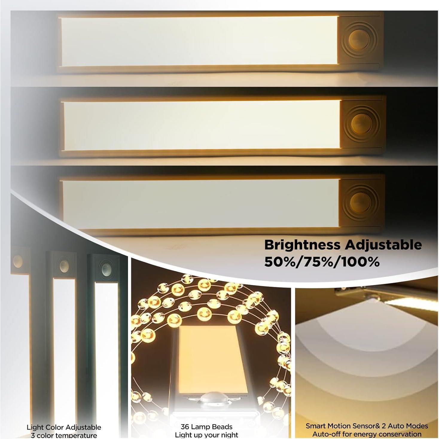 Luz Bajo Gabinete Recargable OMXDG 20.32cm con Sensor de Movimiento