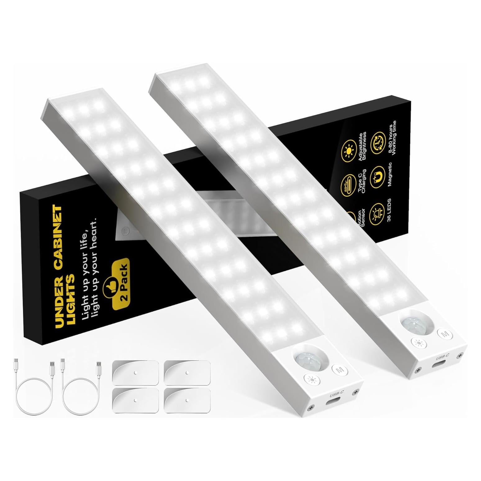 Luz Bajo Gabinete KEPLUG 1800mAh Sensor Movimiento USB-C