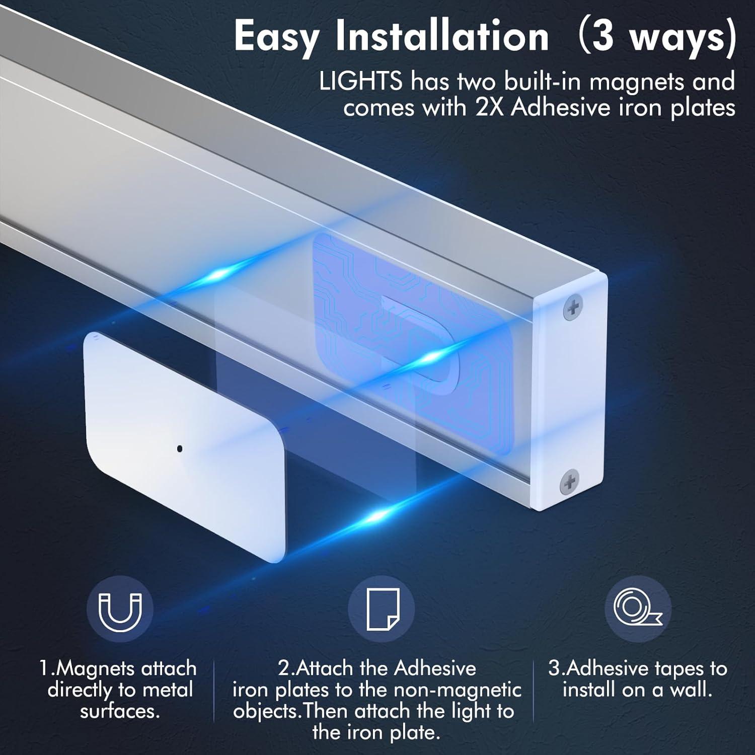 Luz Bajo Gabinete KEPLUG 1800mAh Sensor Movimiento USB-C