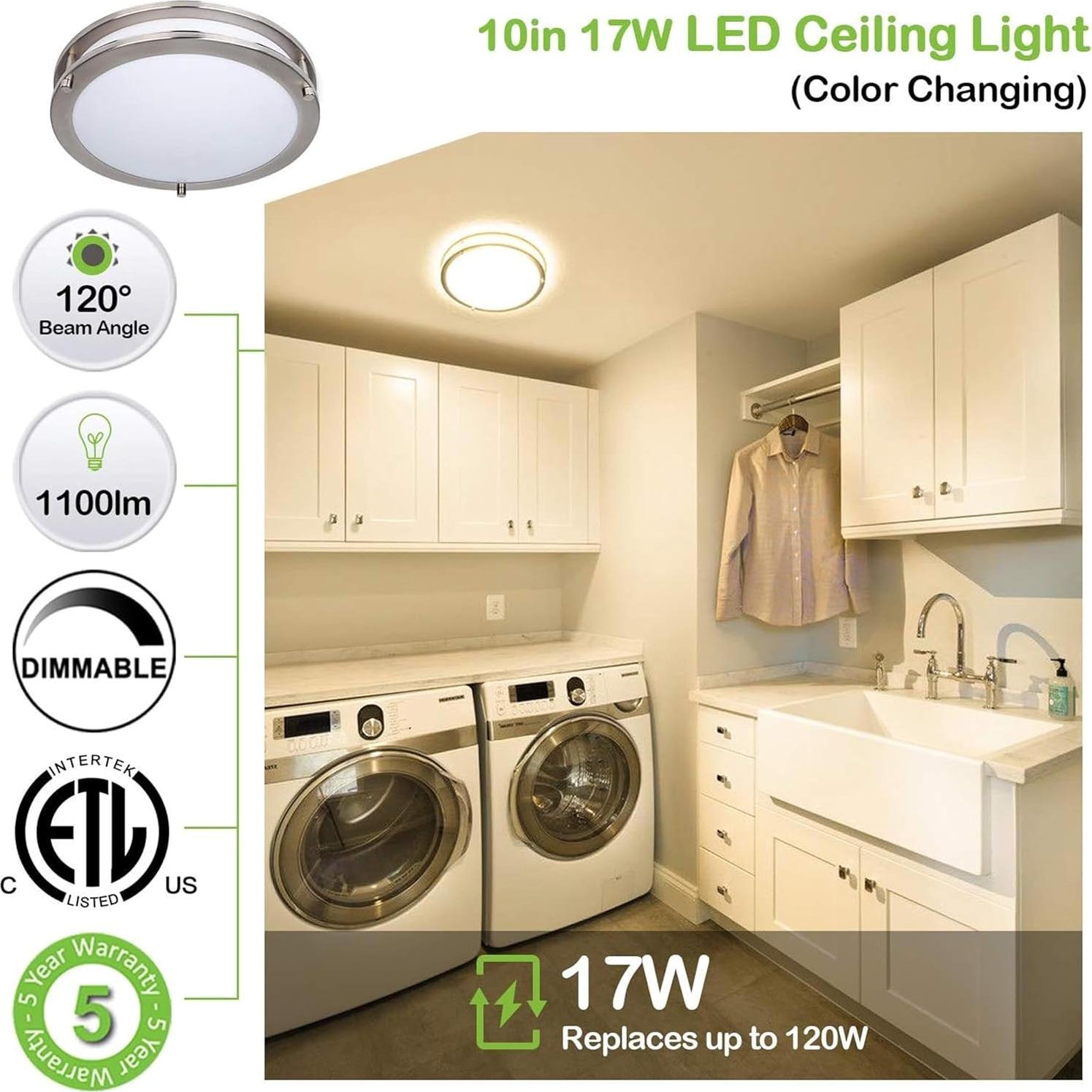 Luz de Techo LED Hykolity 25.4 cm 17W Regulable 1100lm