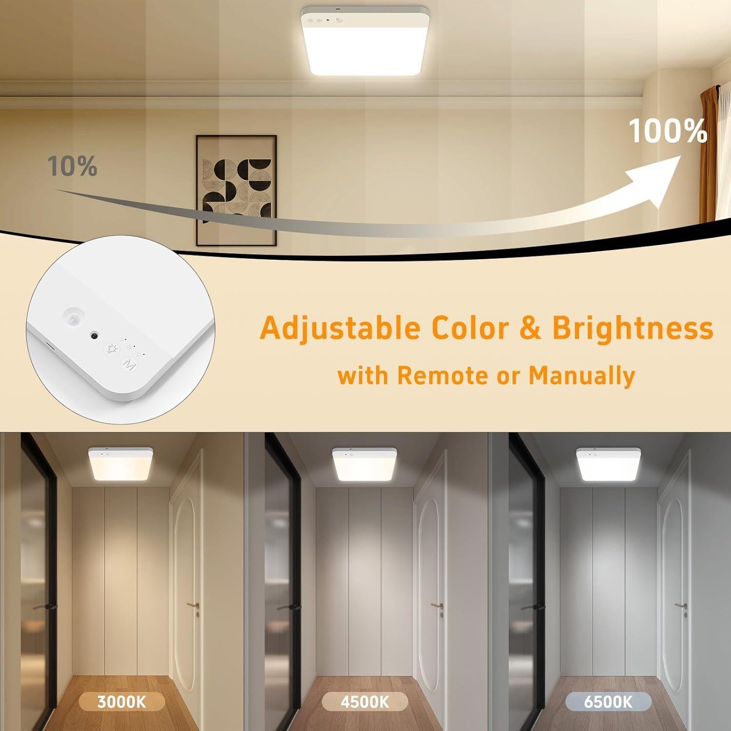 Luz de Armario Recargable TOOWELL con Sensor de Movimiento 20.5cm