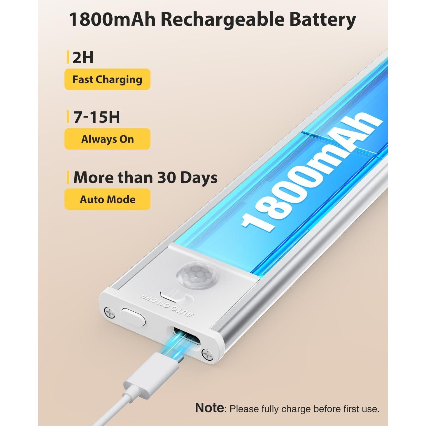 Iluminación LED Abovizo 30 cm con Sensor de Movimiento