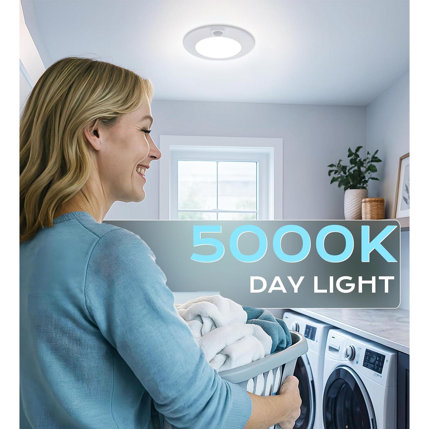 Luz de Techo LED CLOUDY BAY 10W con Sensor de Movimiento 5000K