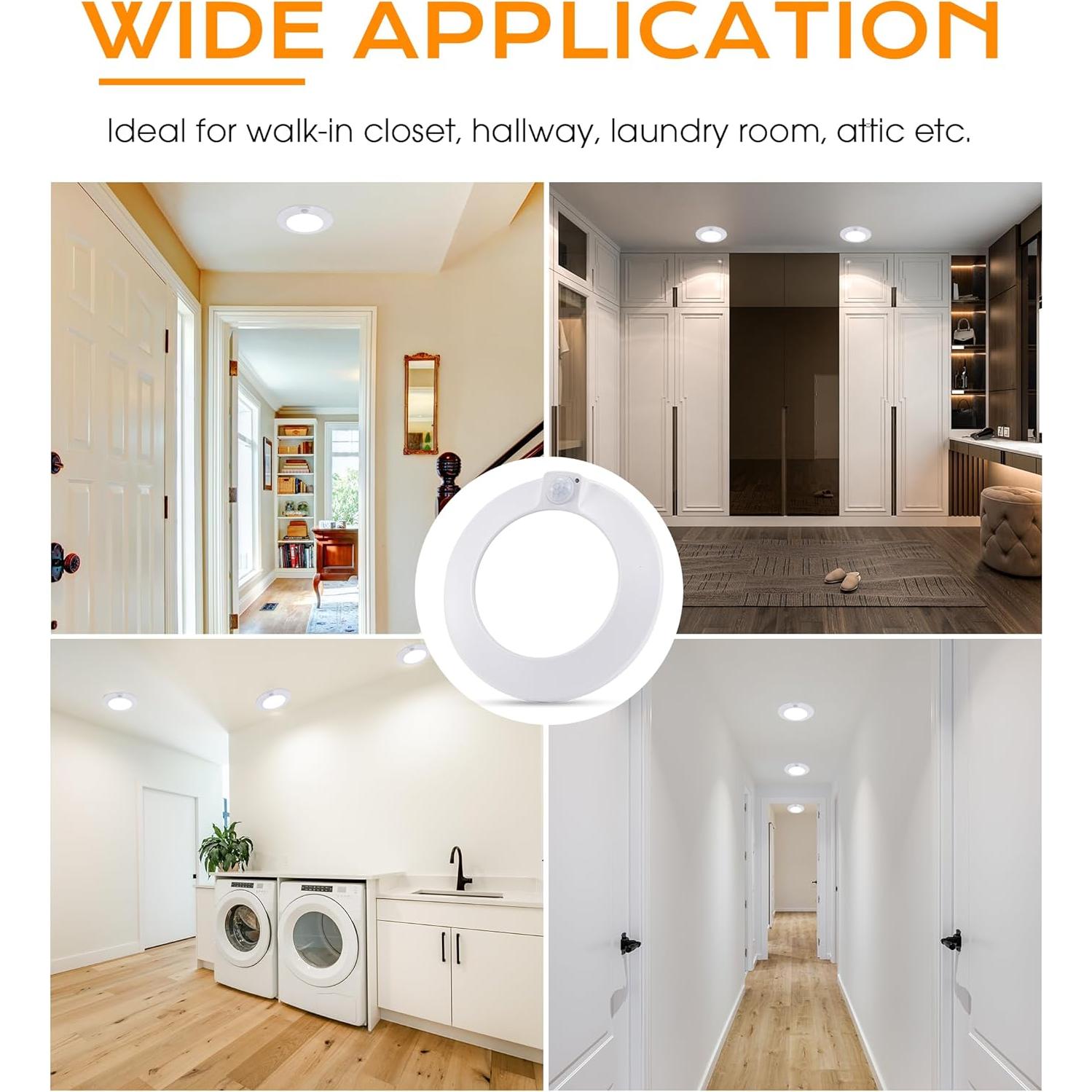 Luz de Techo LED CLOUDY BAY 10W con Sensor de Movimiento 5000K