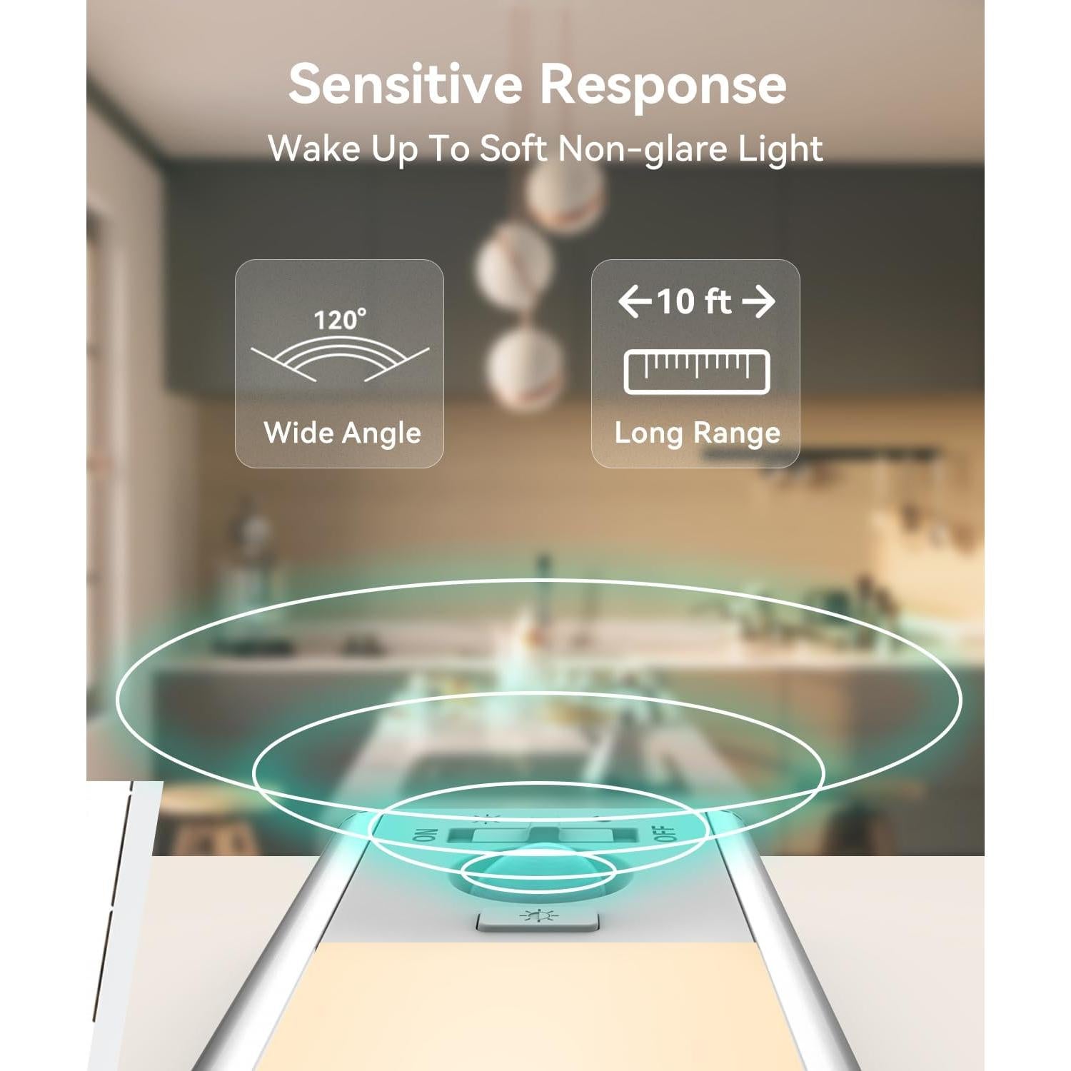 Luz LED Bajo Gabinete DiDiSky 20cm con Sensor de Movimiento