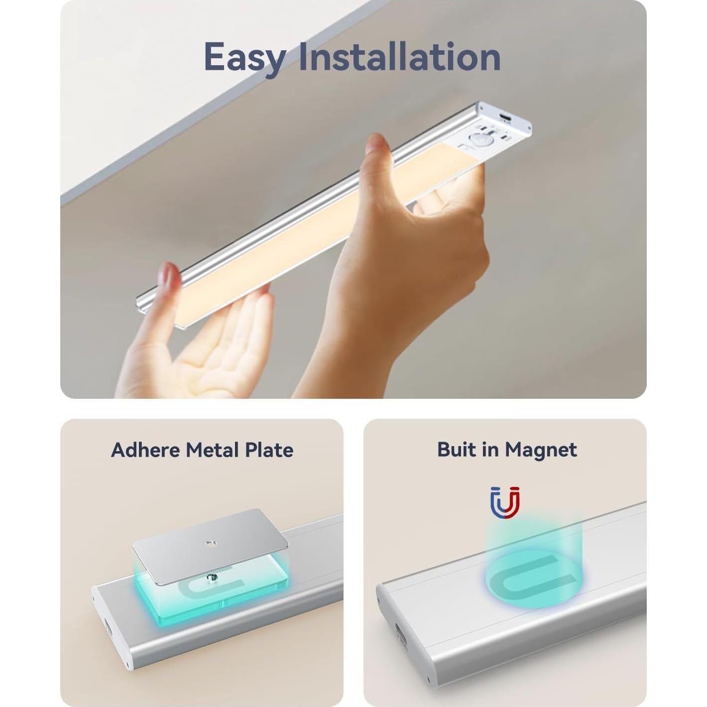 Luz LED Bajo Gabinete DiDiSky 20cm con Sensor de Movimiento