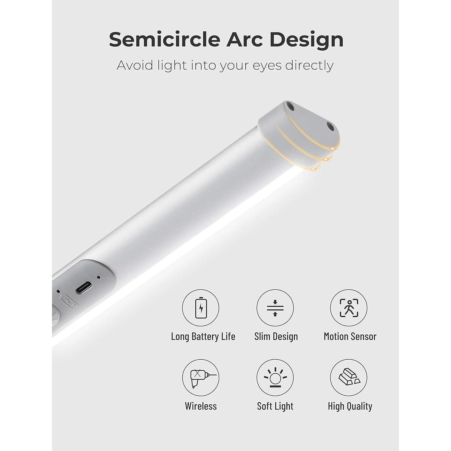 Luz LED Sensor de Movimiento Joyzy 2 Pack 100 Lúmenes 6000K