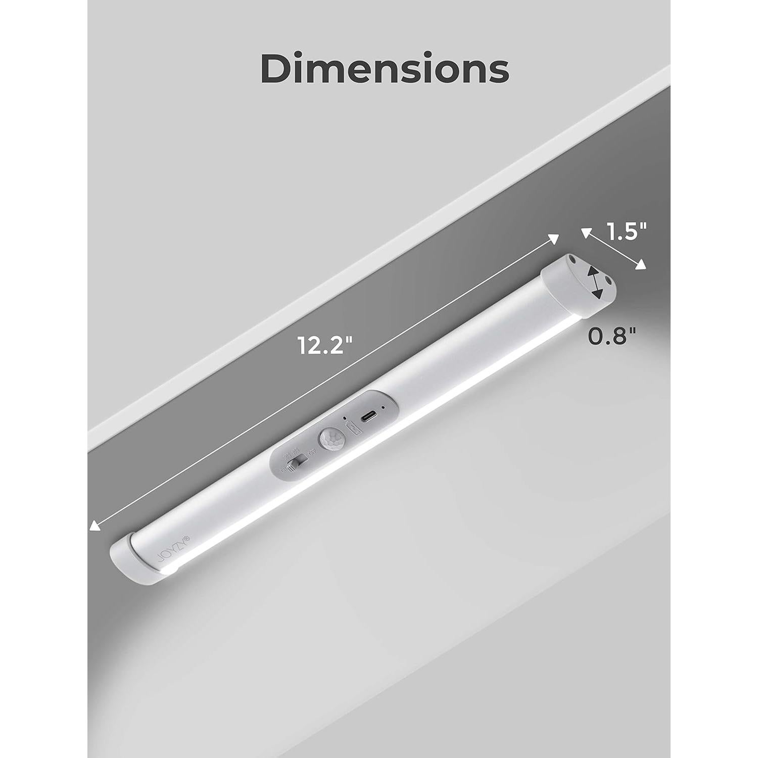 Luz LED Sensor de Movimiento Joyzy 2 Pack 100 Lúmenes 6000K
