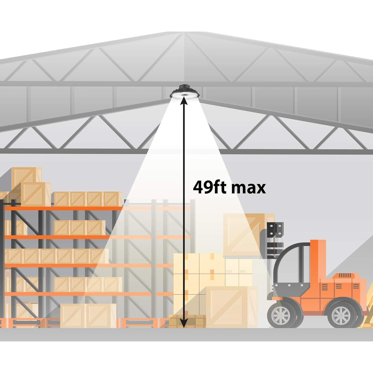 Luz LED de Alta Bahía JONATHAN Y JYL9801A 28600 Lúmenes 5000K