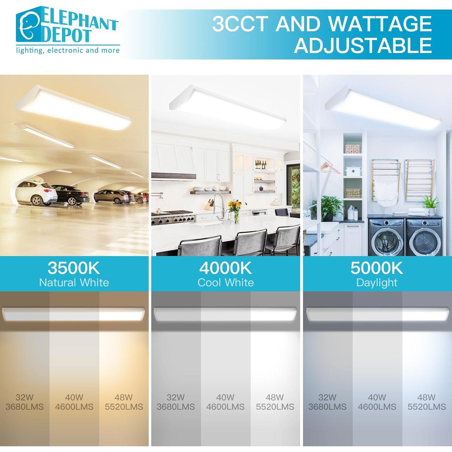 Luminaria LED Envolvente 4 Pies Elephant Depot 6210LM 3 CCT