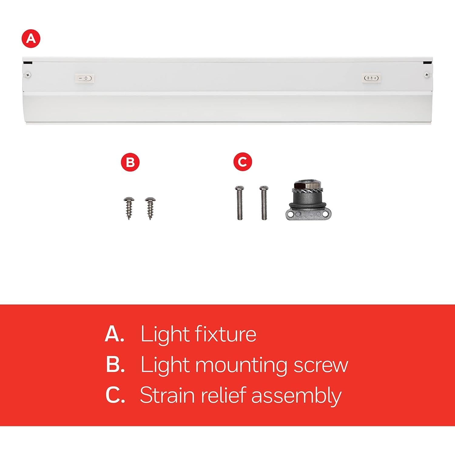 UltraPro Foco LED 30.48 cm Cableado Bajo Mostrador 3 Colores