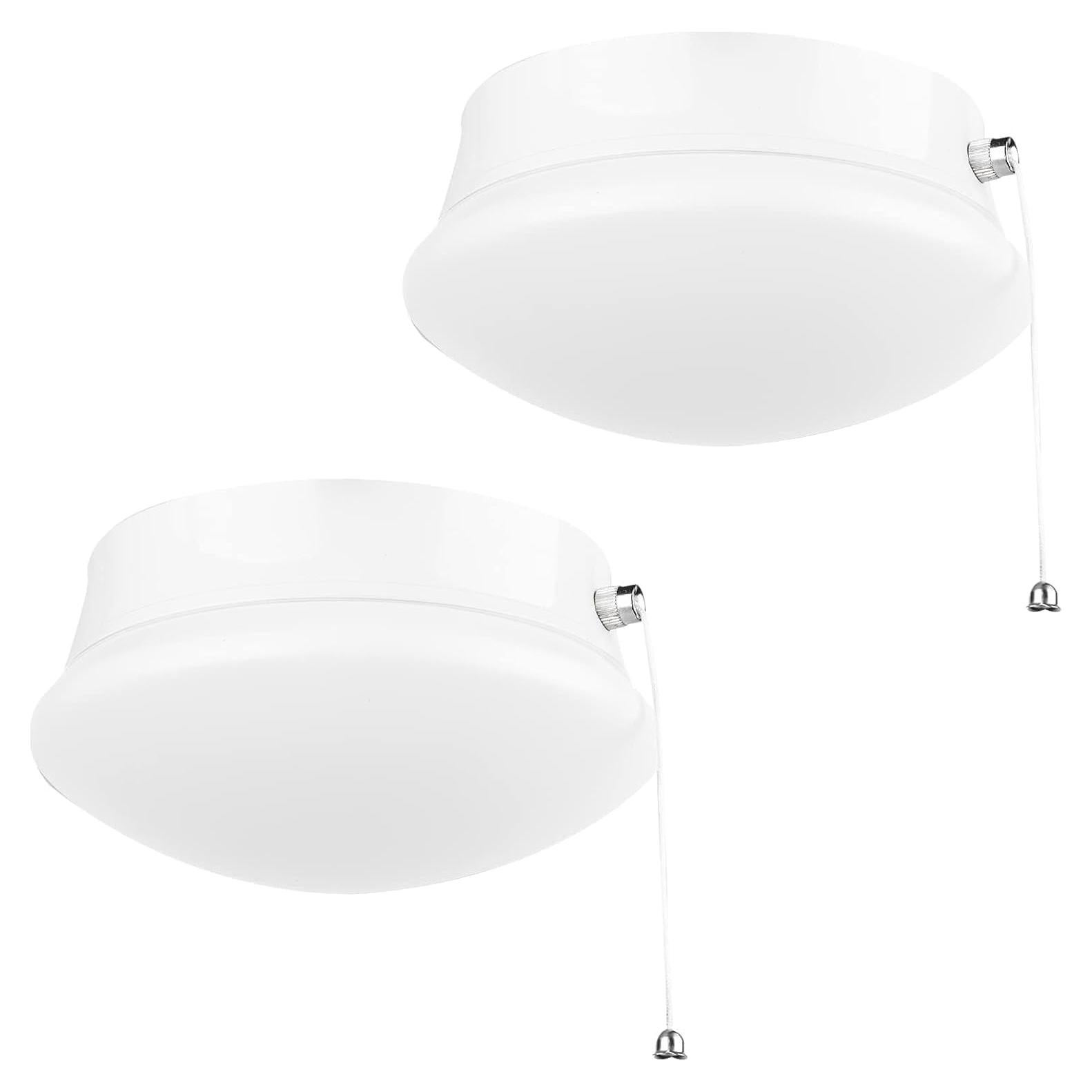 Luz de Techo LED Lightdot 12W 4000K con Cadena de Tirar - 2 Paquete