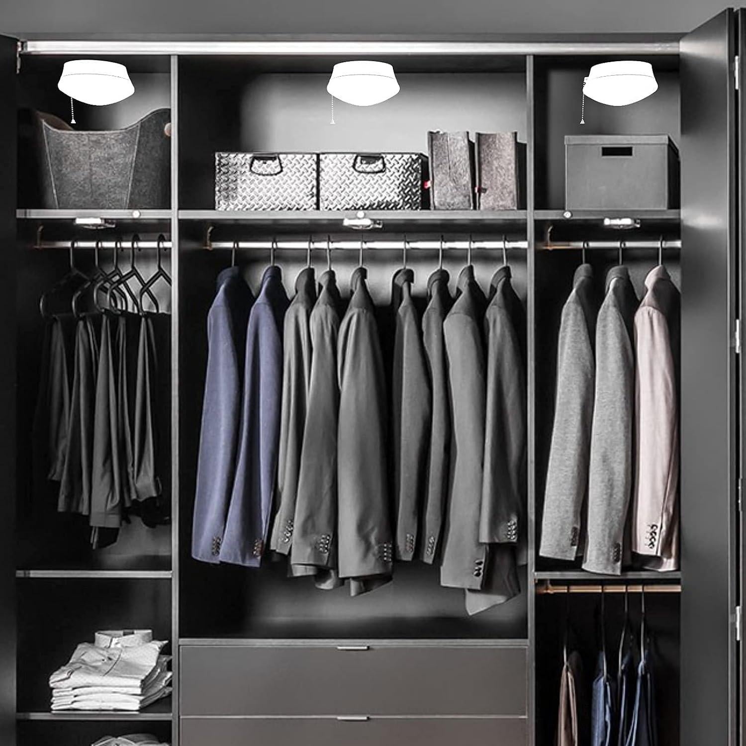 Luz de Techo LED Lightdot 12W 4000K con Cadena de Tirar - 2 Paquete