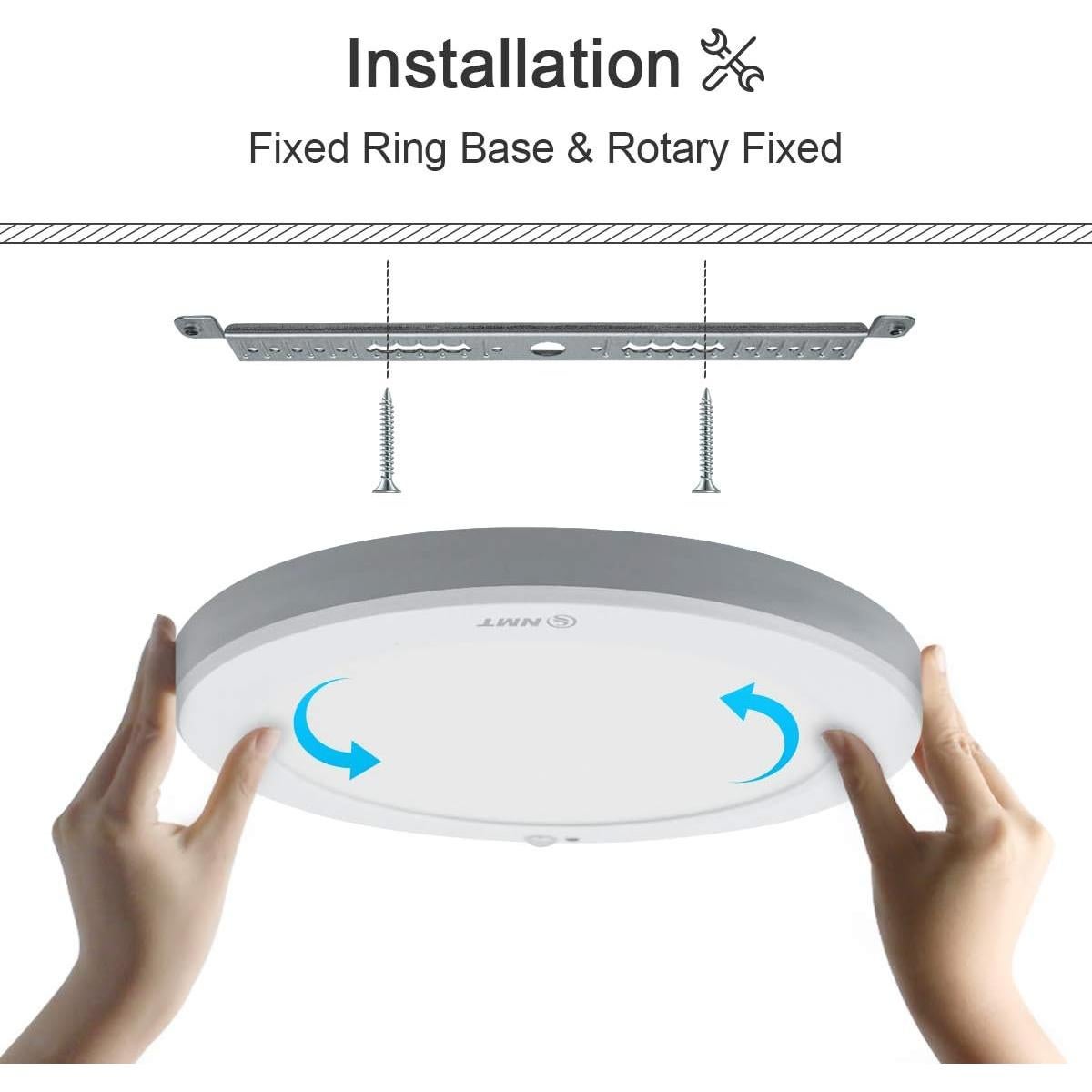 Luz de Techo LED S NMT 15W con Sensor de Movimiento 1500LM
