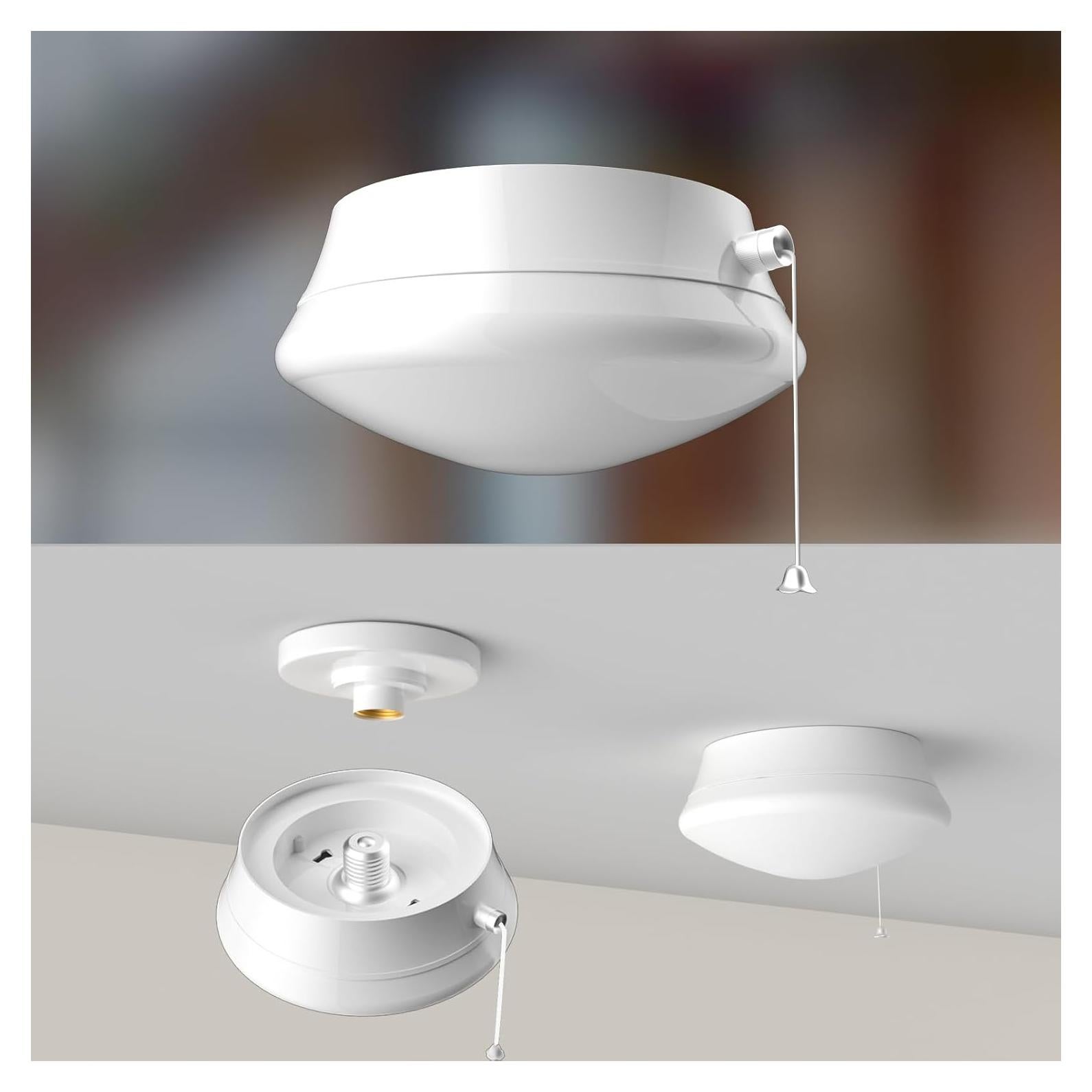 Luz de Techo LED Lightdot 12W 1300lm 4000K con Cadena de Tirar