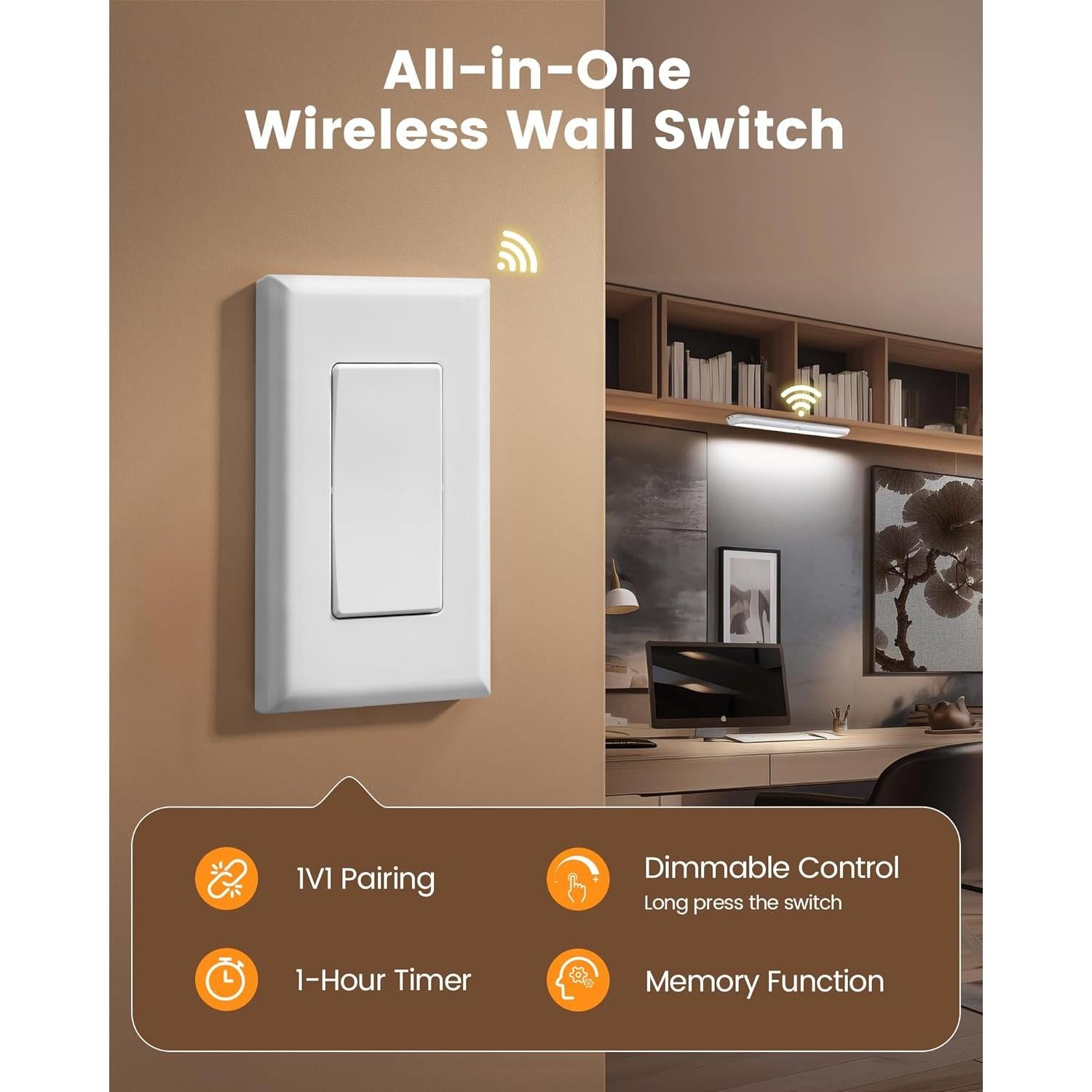 Luz Bajo Gabinete Recargable SURAIELEC 3500mAh LED 6500K