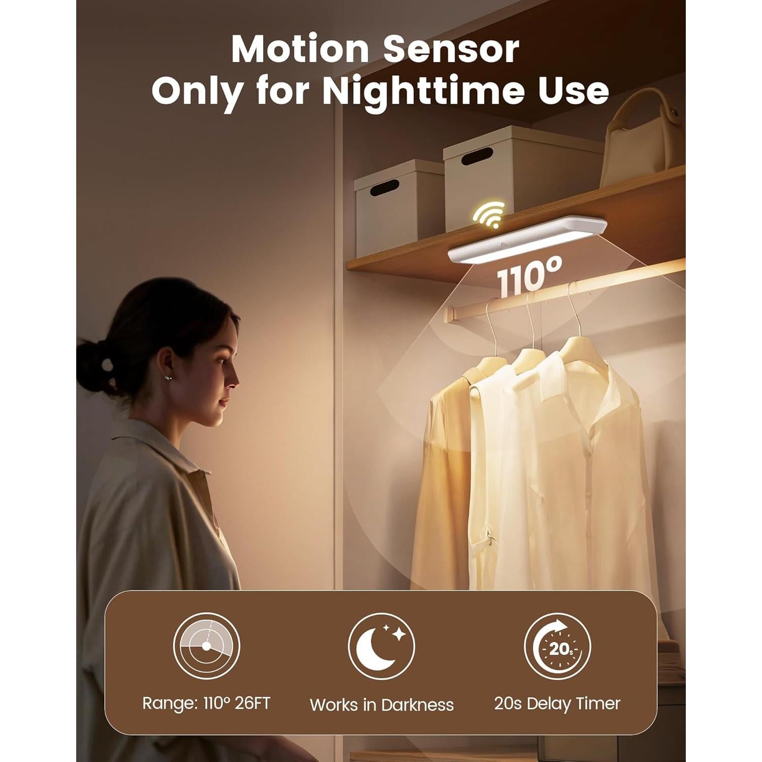 Luz Bajo Gabinete Recargable SURAIELEC 3500mAh LED 6500K