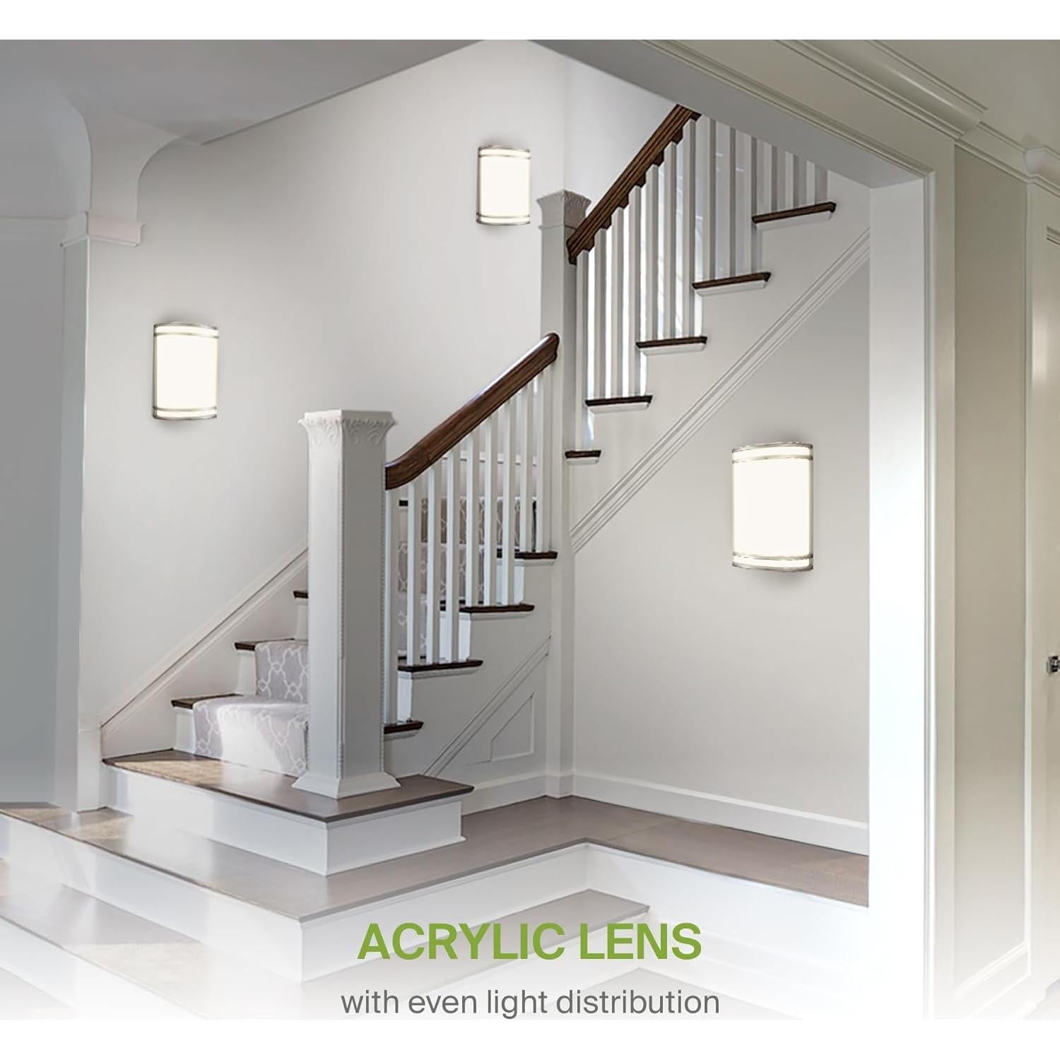 Lámpara de Pared LED ASD 10" Níquel Cepillado 3000K-5000K