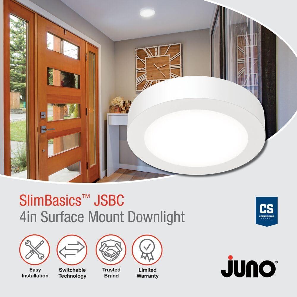Luz de Techo LED Juno Slim Basics 10.16 cm Biselada 3000K-5000K