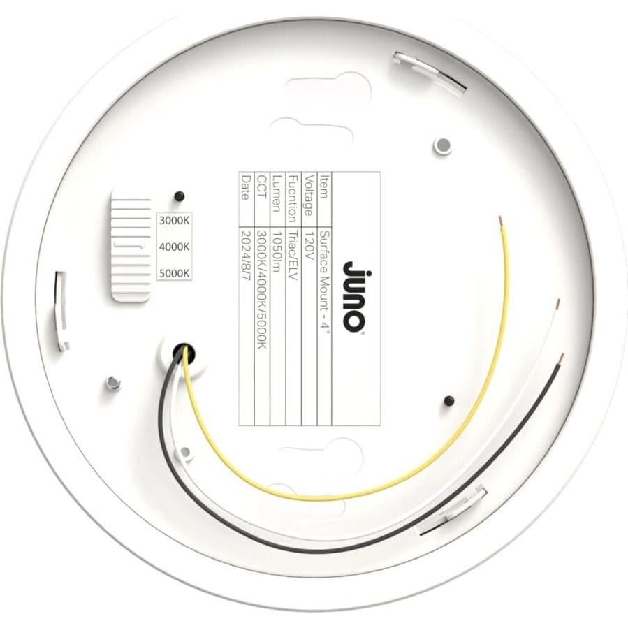 Luz de Techo LED Juno Slim Basics 10.16 cm Biselada 3000K-5000K