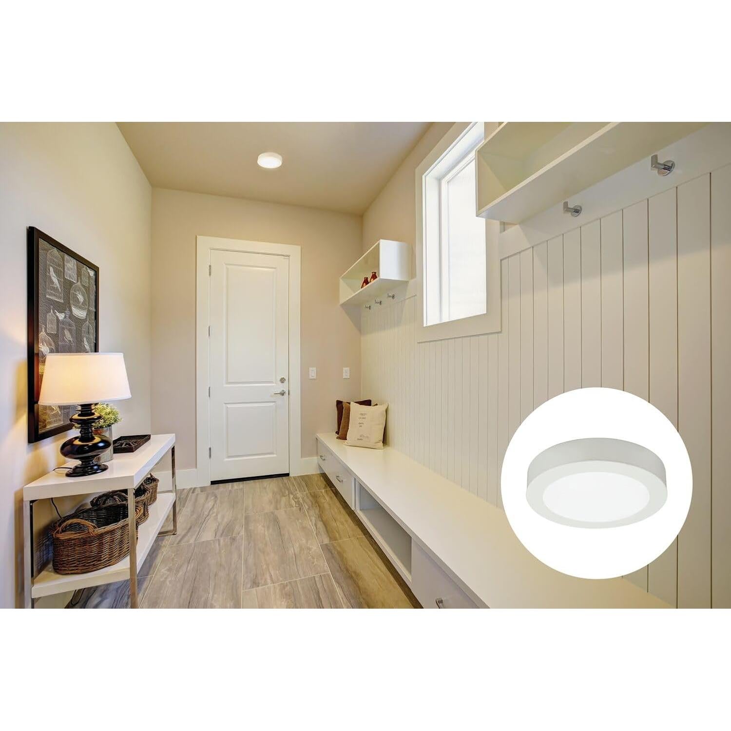 Luz de Techo LED Juno Slim Basics 10.16 cm Biselada 3000K-5000K