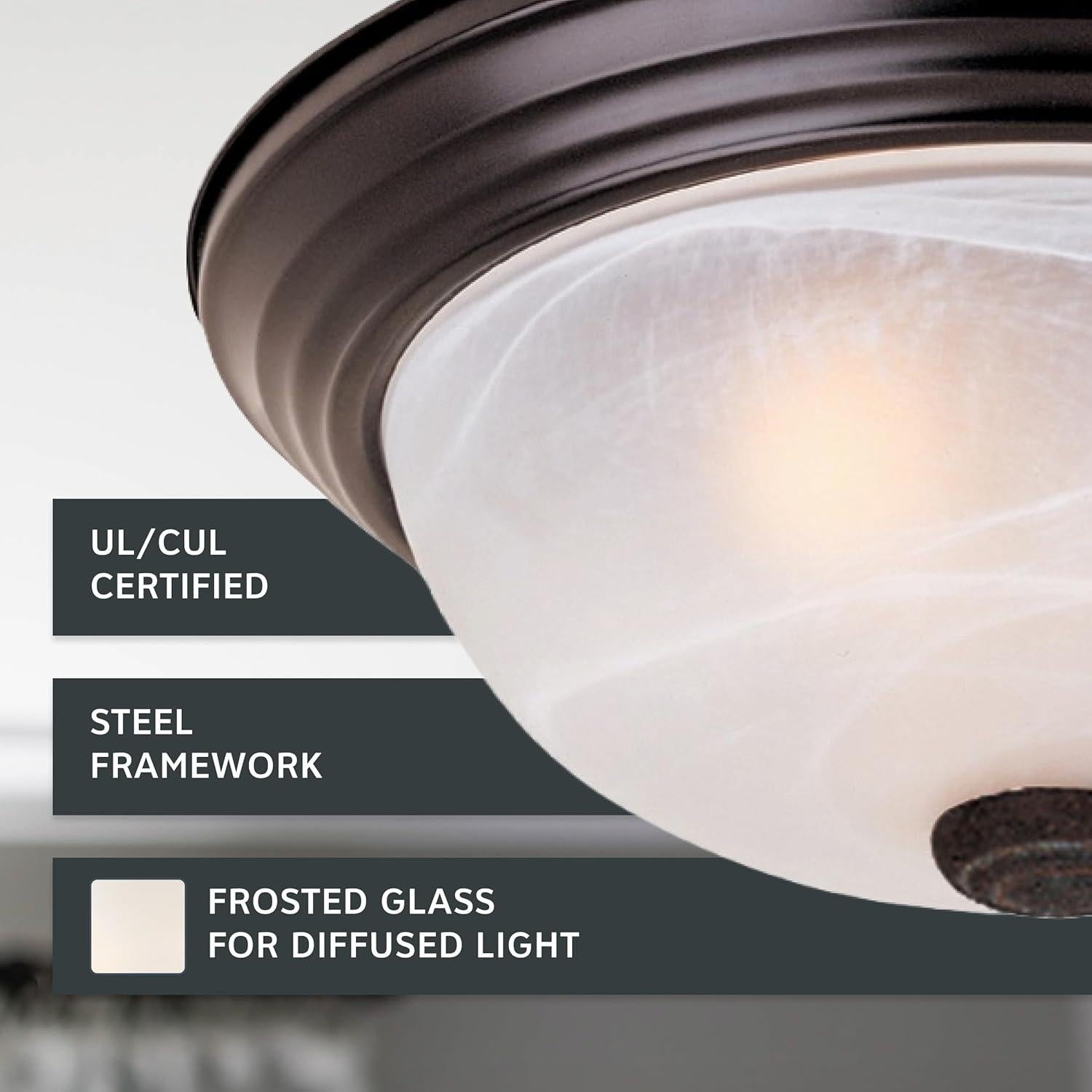 Lámpara de Techo Diseño Moderno 28 cm Bronce Aceitado