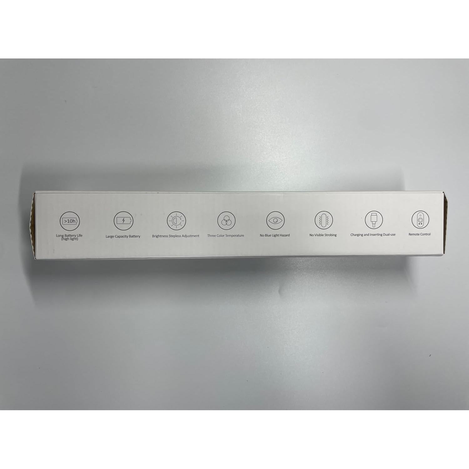 Barra de Luz LED Recargable con Sensor de Movimiento - Negro