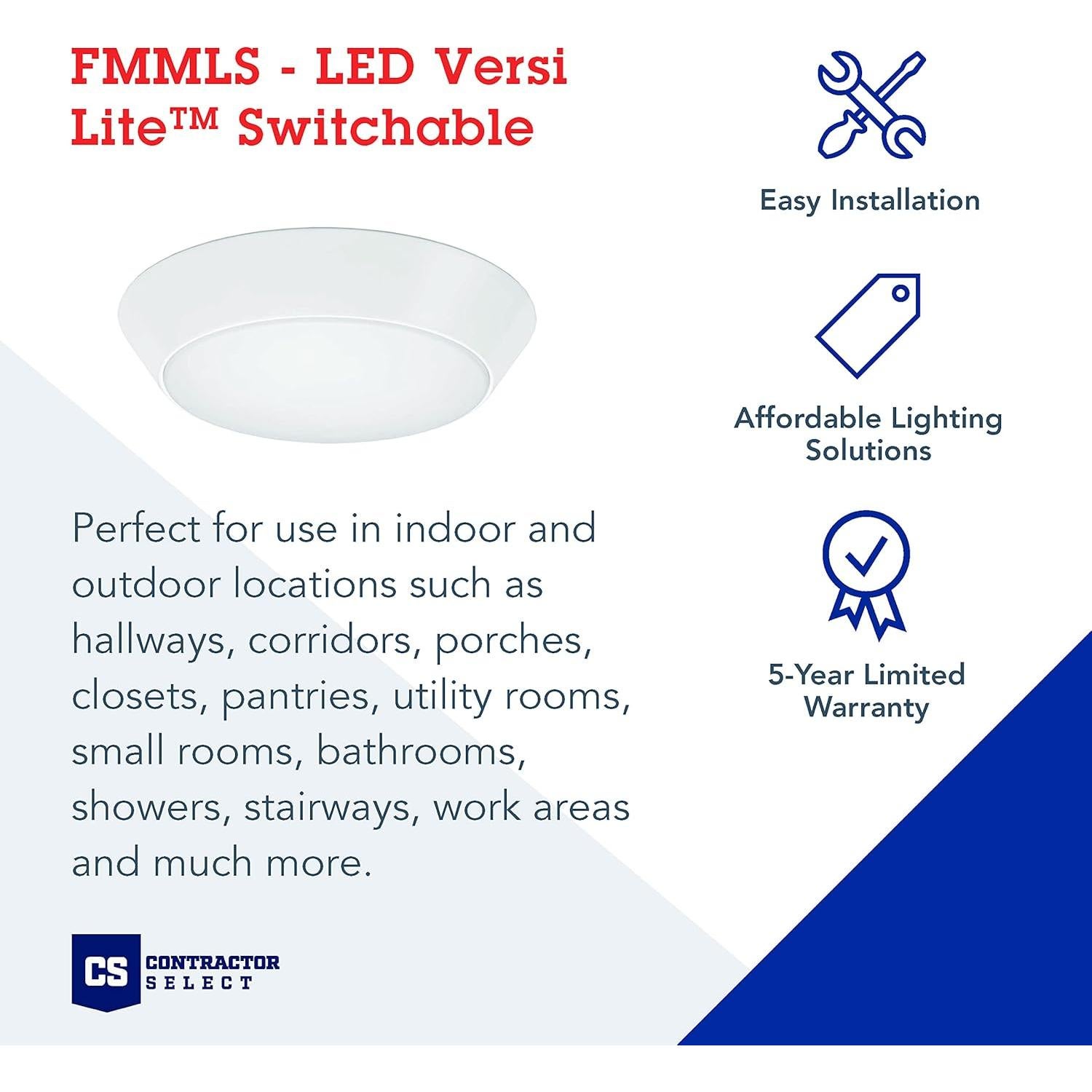 Luz de Techo Empotrada LED Lithonia Versi Lite 18.4cm 3-en-1
